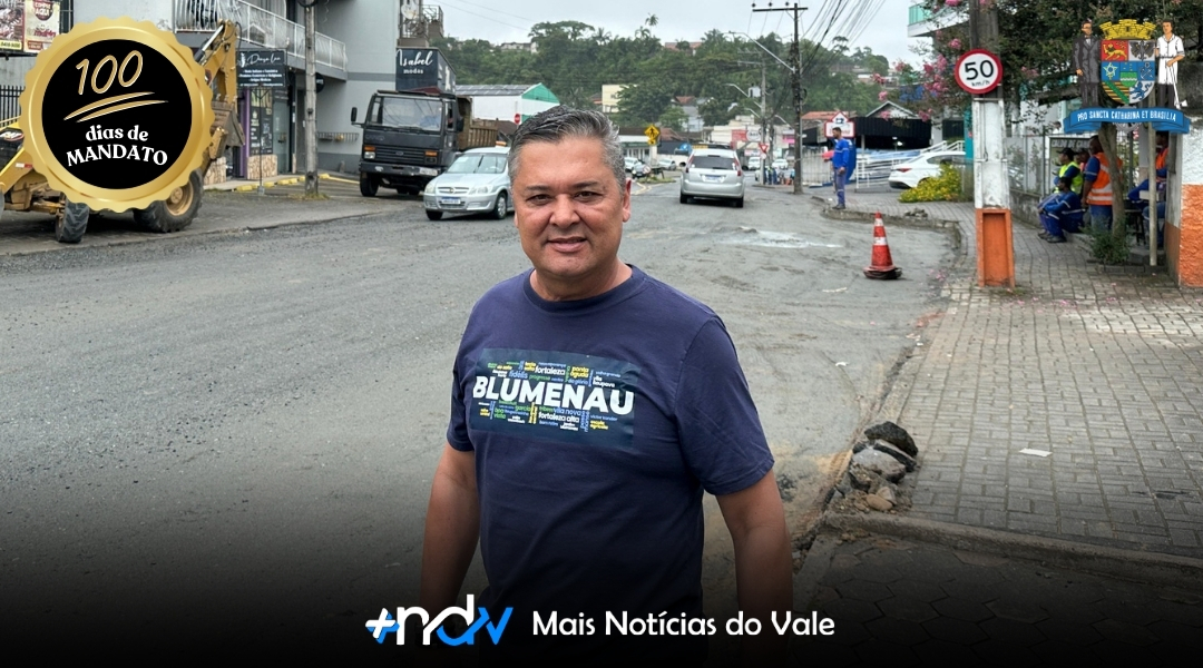 100 DIAS DE COMPROMISSO E RESULTADOS: Vereador Almir Vieira presta contas do seu mandato com conquistas concretas para Blumenau