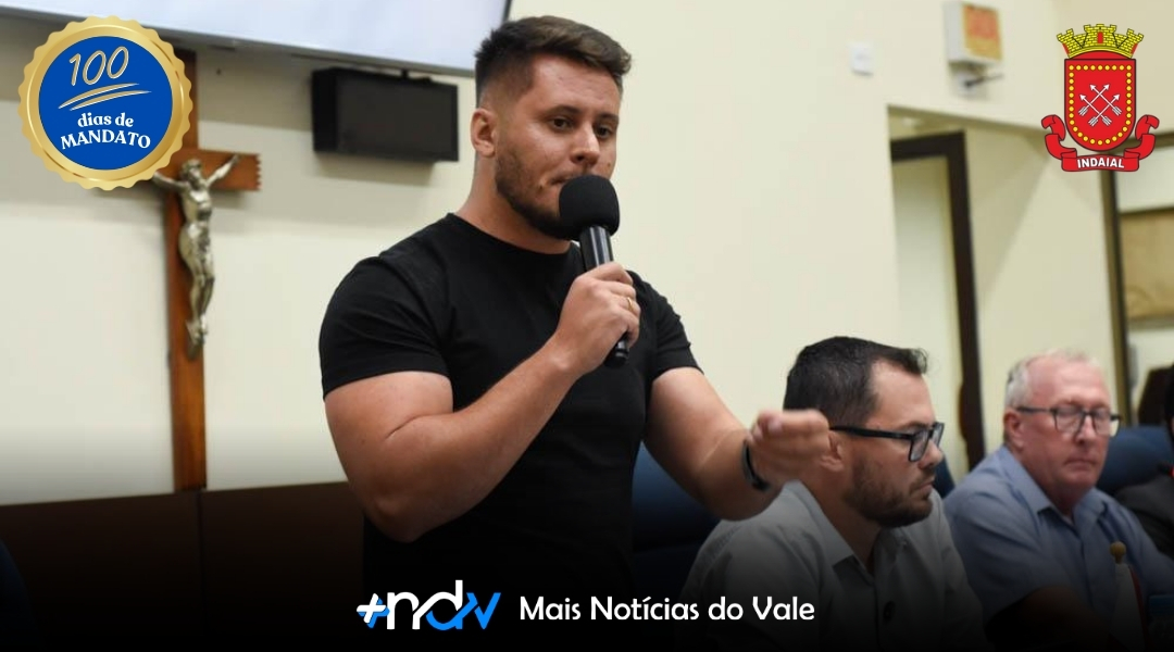 Vereador Diogo Pinho celebra 100 dias de mandato com ações concretas por Indaial