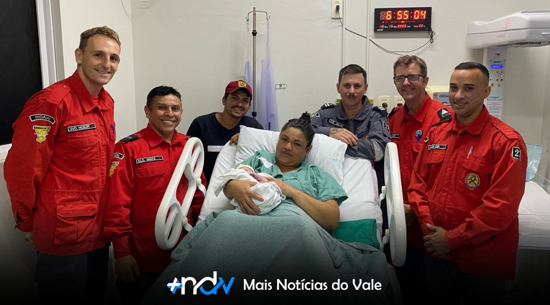Bebê nasce dentro da viatura dos Bombeiros durante atendimento de emergência