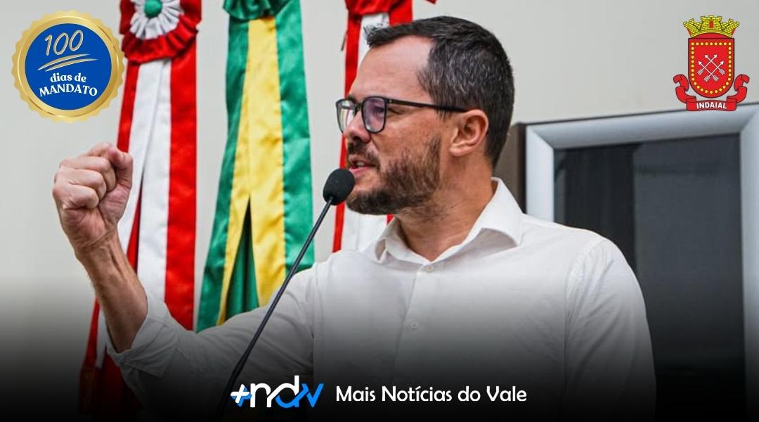 100 dias de trabalho com resultado: Vereador Jonatas Rosenbrock mostra compromisso com Indaial