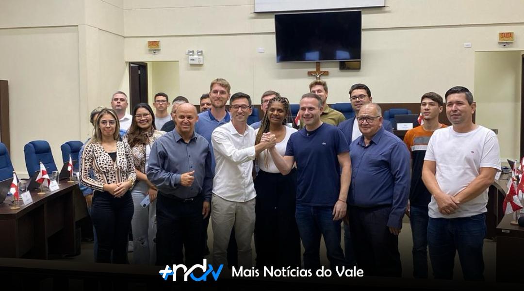 Deputado Federal Fabio Schiochet visita Indaial para oficializar nova diretoria do União Brasil e reforça compromisso com a cidade