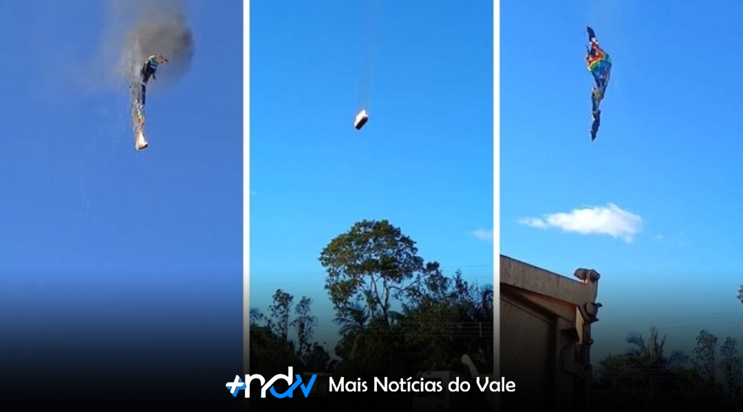 VÍDEO – Tragédia no céu: balão pega fogo e cai durante voo turístico em SC, deixando mortos e feridos