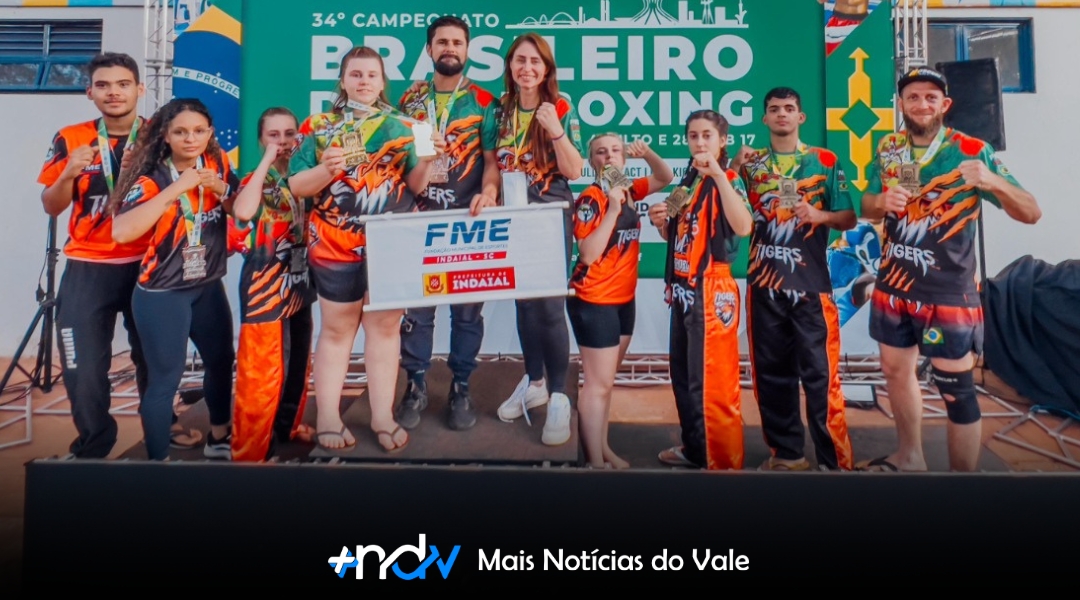 Atletas da Tigers Team/FME Indaial conquistam medalhas no 34º Campeonato Brasileiro de Kickboxing