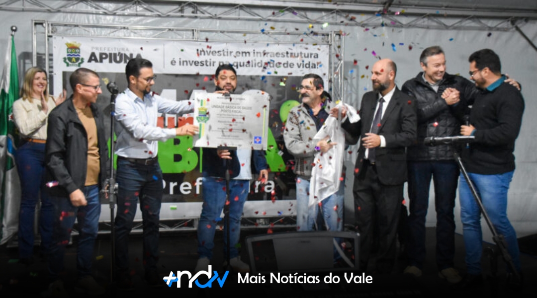 Apiúna inaugura nova UBS no Posto Fiscal e reforça atenção básica à saúde
