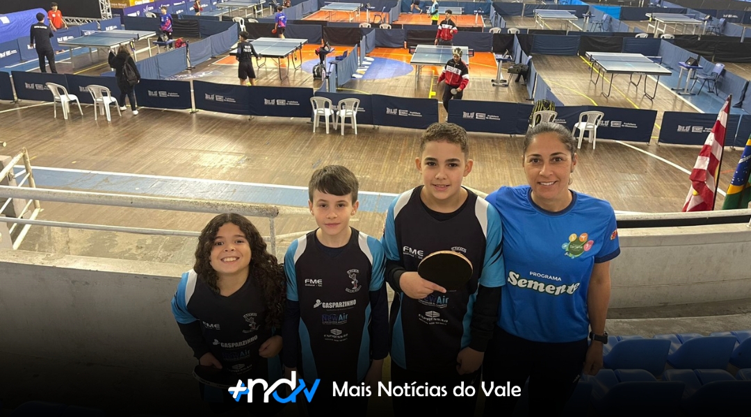 Jovens de Indaial brilham na Copa Brasil de Tênis de Mesa em Blumenau