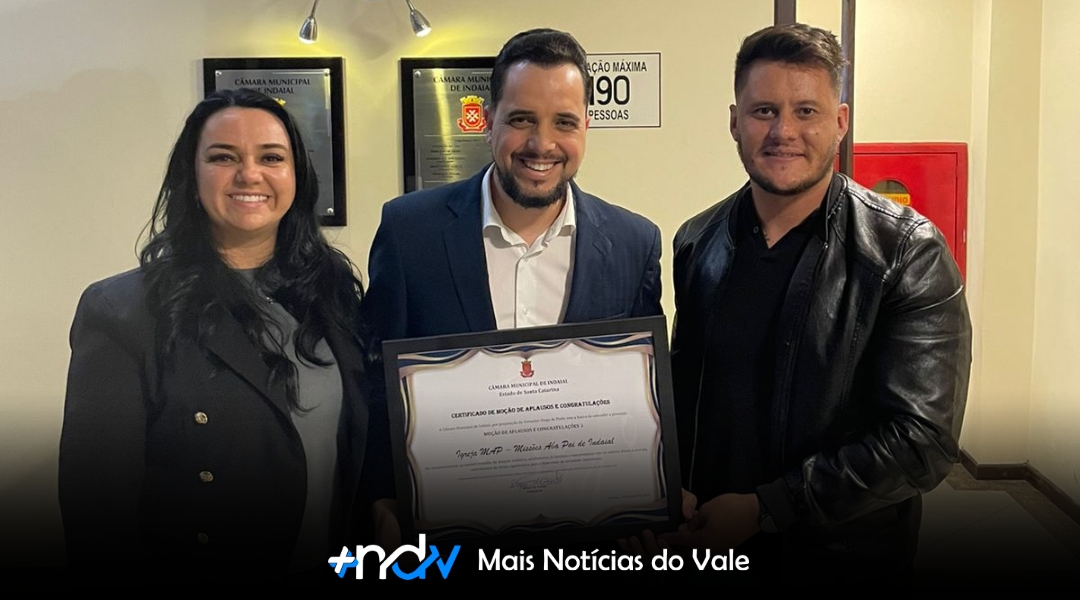 Igreja MAP Aba Pai de Indaial recebe Moção de Aplausos na Câmara pelos 7 anos de atuação