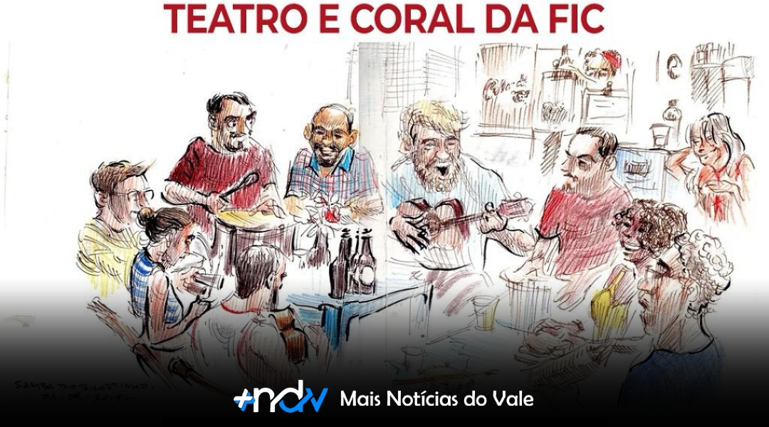 Espetáculo “Conversa de Botequim” une teatro e coral em apresentação na Fundação de Cultura de Indaial