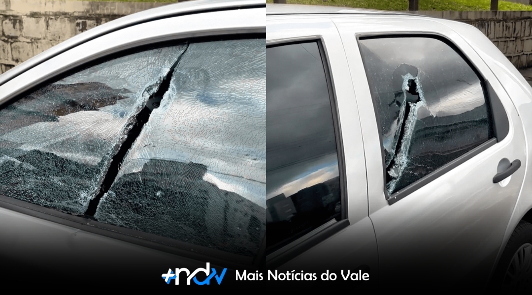 VÍDEO: Homem surta ao lado de escola, pega facão e destrói carros estacionados em SC