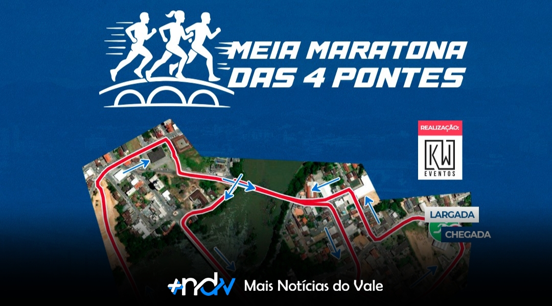 Divulgado trajeto oficial da categoria 5km da Meia Maratona das 4 Pontes