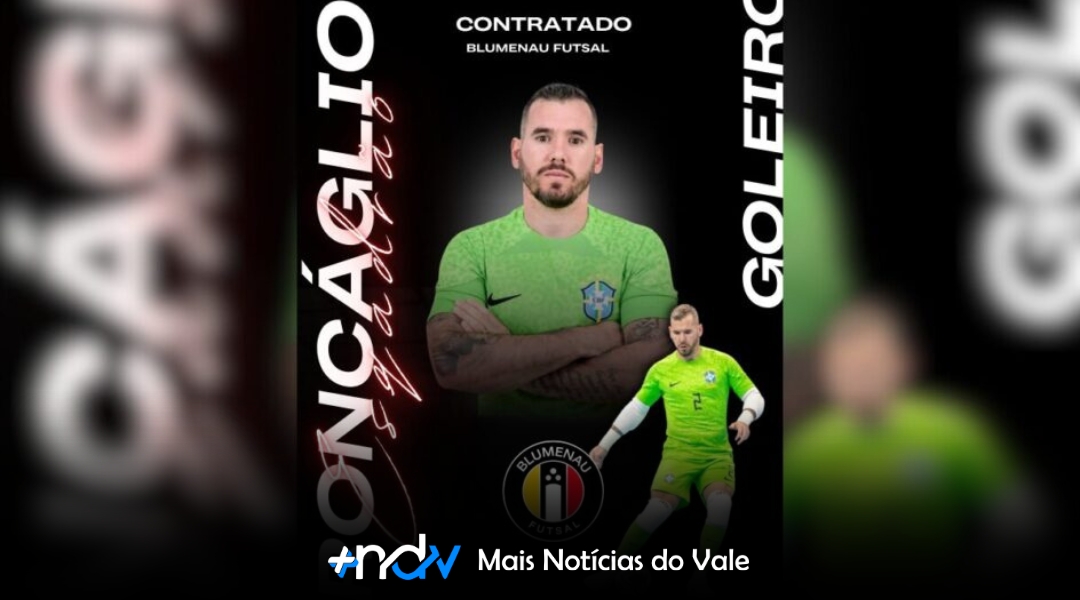 Blumenau Futsal contrata goleiro campeão mundial Diego Roncaglio