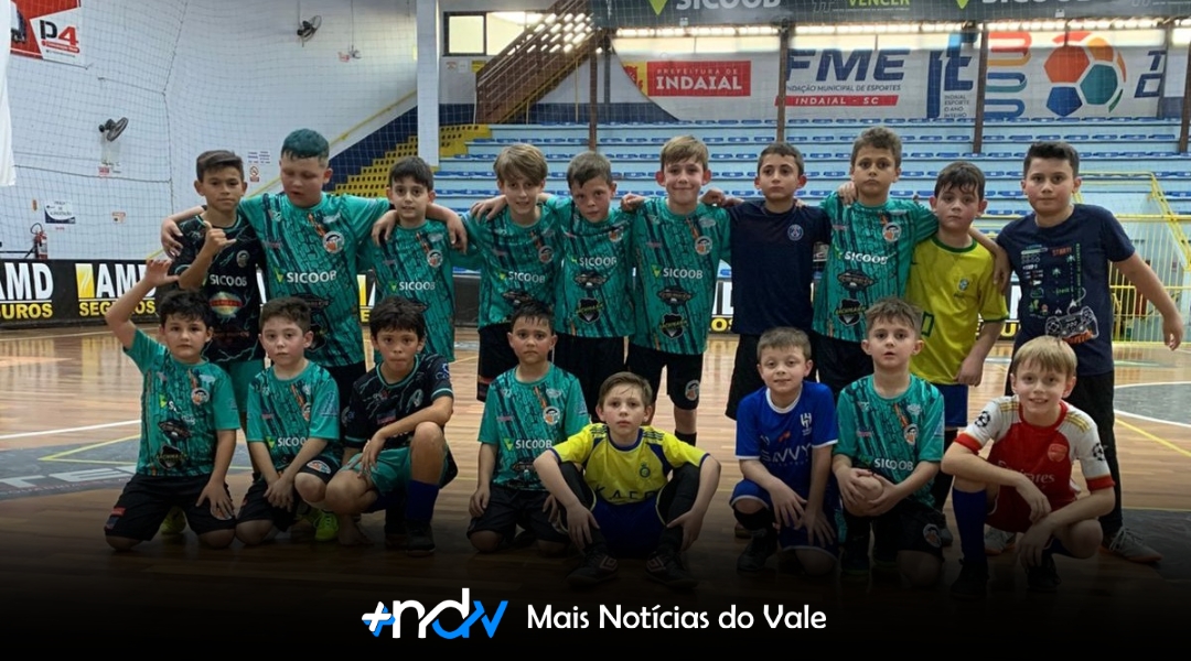 Festival Interno de Futsal reúne 60 atletas da categoria Sub-9 neste sábado em Indaial