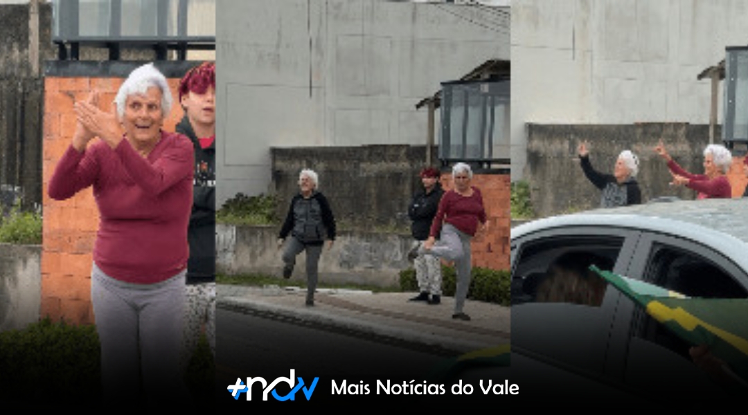 Idosas viralizam ao confrontar manifestação bolsonarista em SC com gesto do “L”
