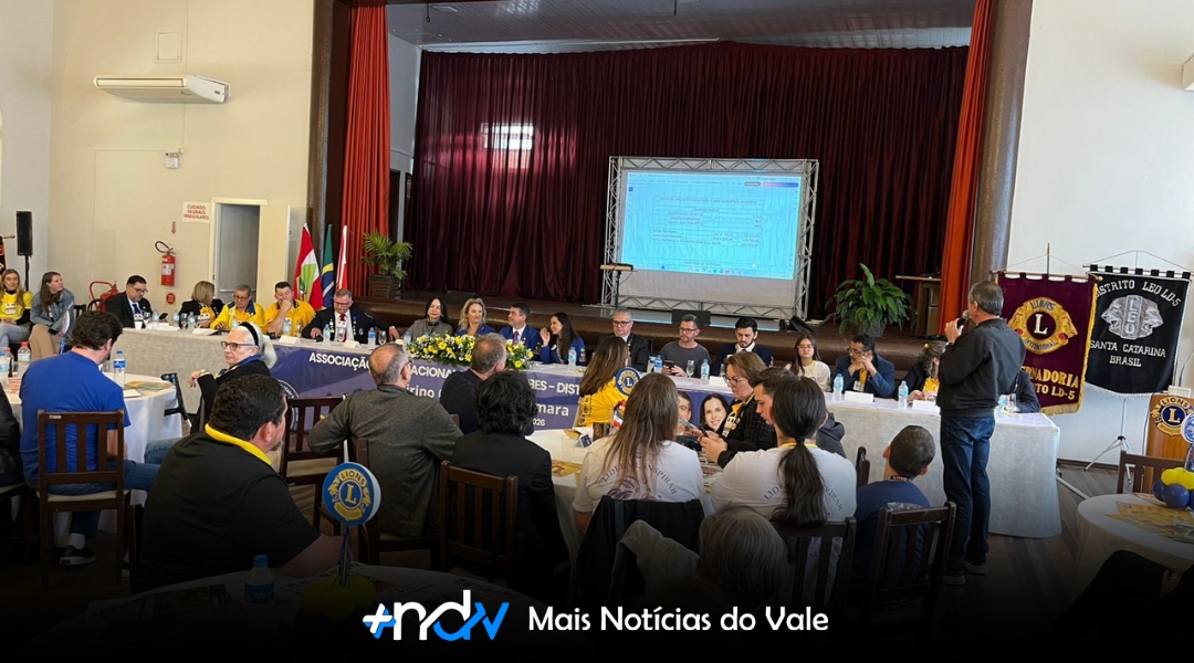 Mais de 320 companheiros participam da 1ª RGD do Lions Clube em Indaial neste último sábado