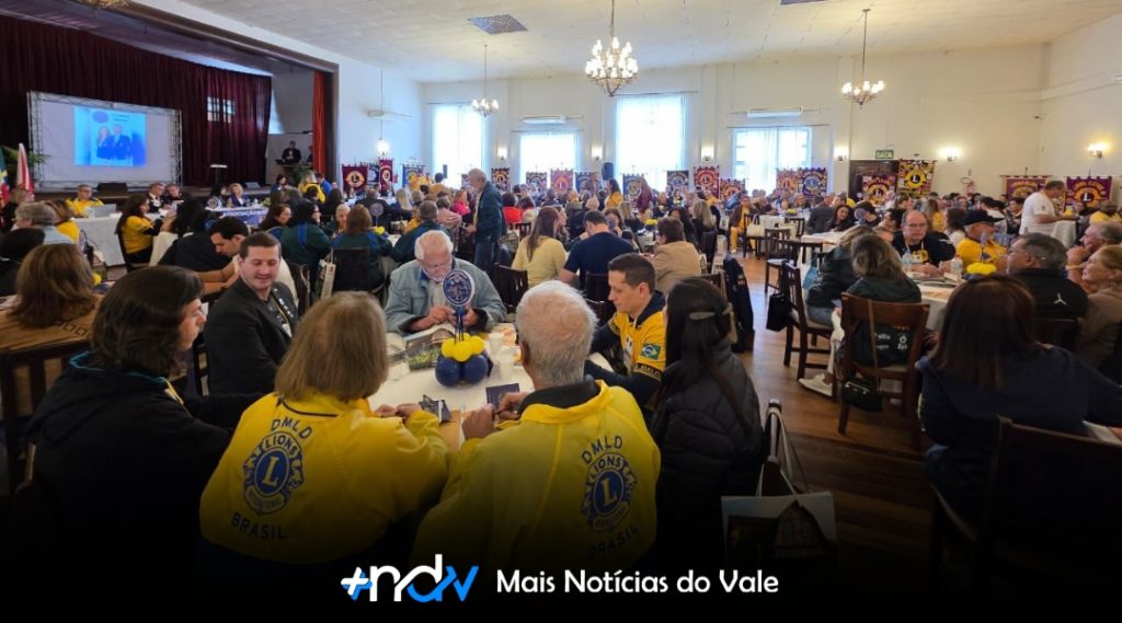 Mais de 320 companheiros participam da 1ª RGD do Lions Clube em Indaial neste último sábado