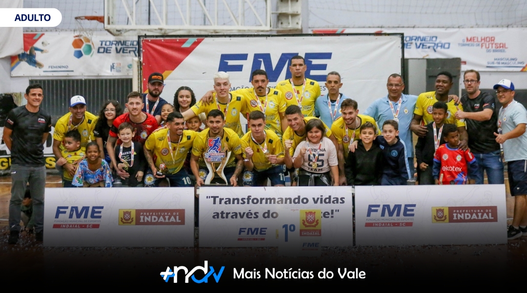 Indaial celebra o sucesso do 13º Campeonato Indaialense de Futsal 2025