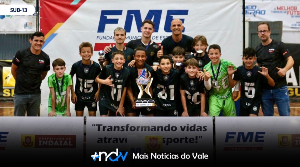 Indaial celebra o sucesso do 13º Campeonato Indaialense de Futsal 2025