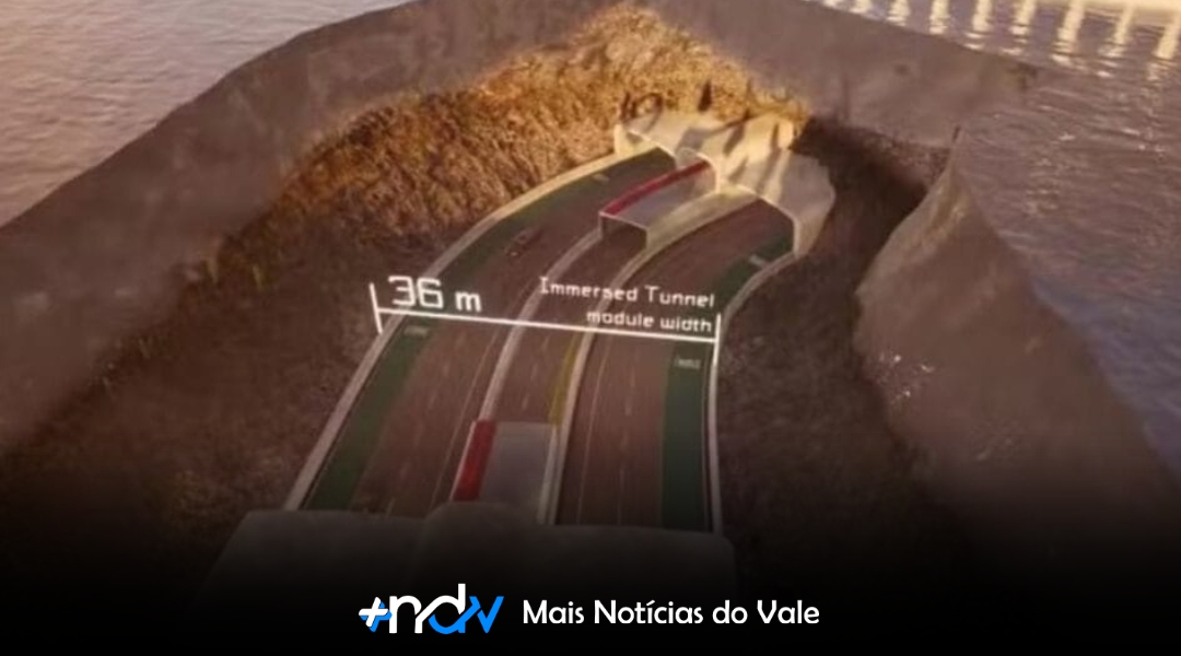 Vídeo – Novo túnel submerso ligará Itajaí e Navegantes em apenas 2 minutos