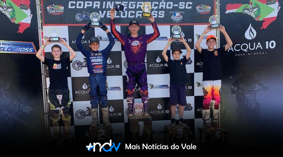 Pilotos de Indaial conquistam bons resultados na 3ª Etapa da Copa Integração-SC de Velocross