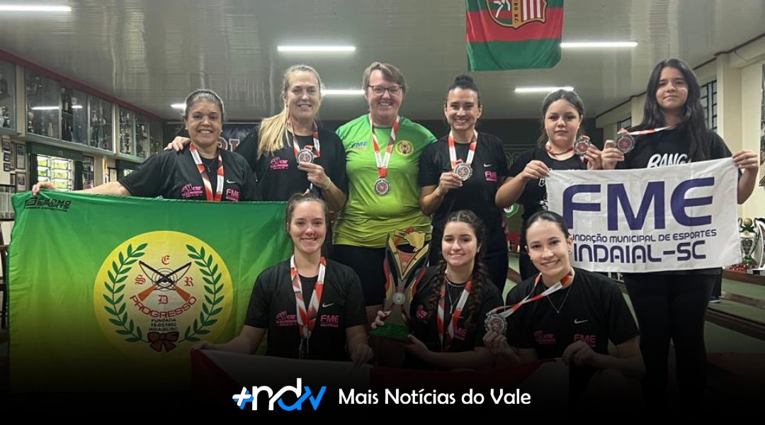 Equipe feminina de Indaial é vice-campeã da 48ª Taça Ouro Estadual de Bolão 16