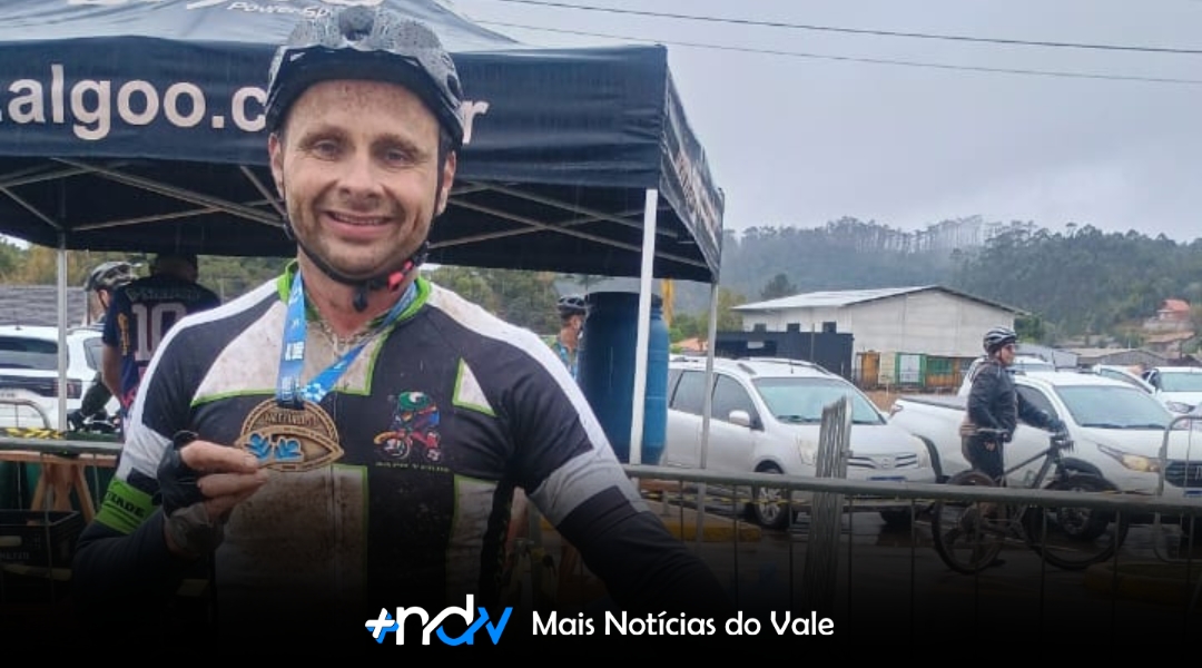 Atleta de Indaial conquista pódio em prova em Doutor Pedrinho