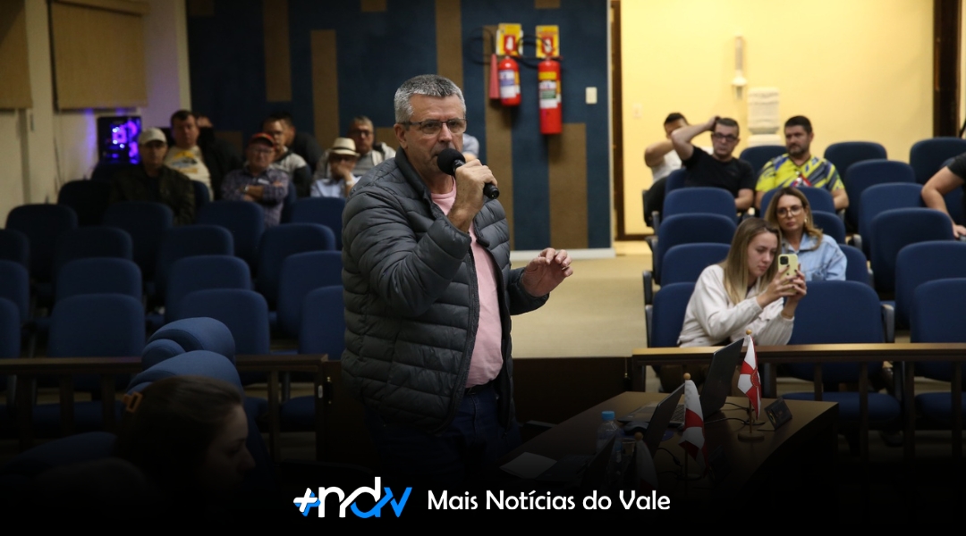 Frota da Secretaria de Obras será reforçada em Indaial a pedido do vereador José Peixer