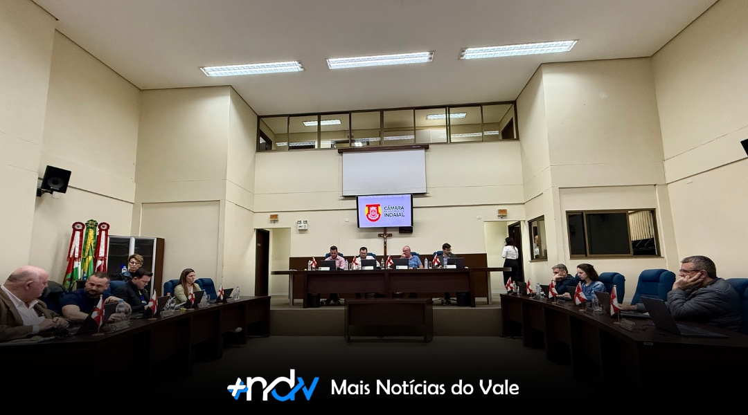 O que está em pauta na sessão de hoje na Câmara de Indaial?