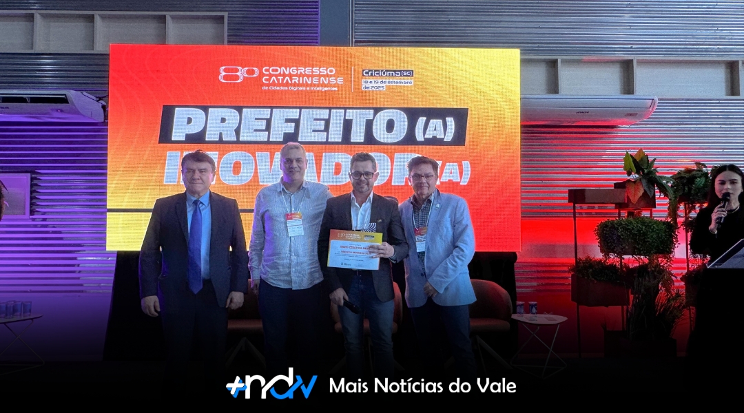 O prêmio que confirma que Indaial está no caminho certo