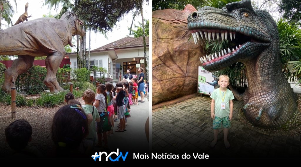 Explorando o passado: alunos da UEI Áurea Bonatti Merini vivenciam universo dos dinossauros e finalizam projeto com passeio educativo
