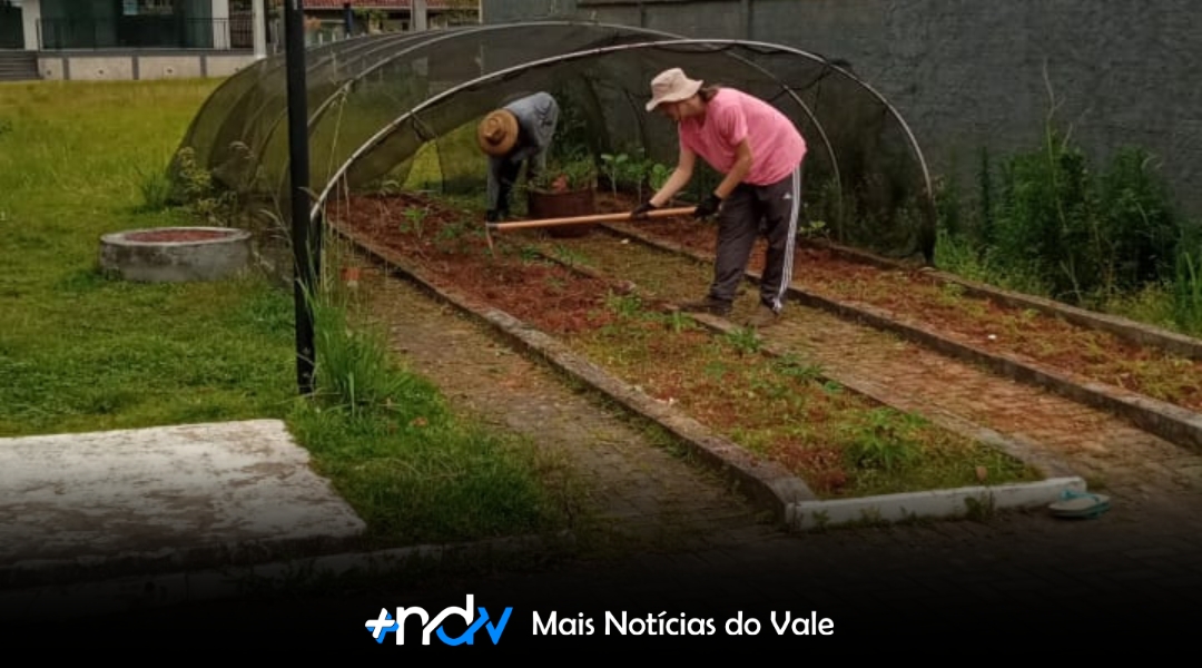 Horta comunitária no bairro Carijós cresce com apoio local e engajamento da comunidade