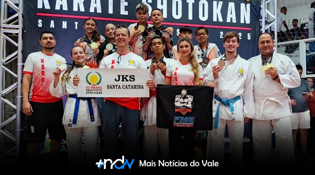 Indaial brilha no Campeonato Brasileiro de Karatê com 13 medalhas conquistadas