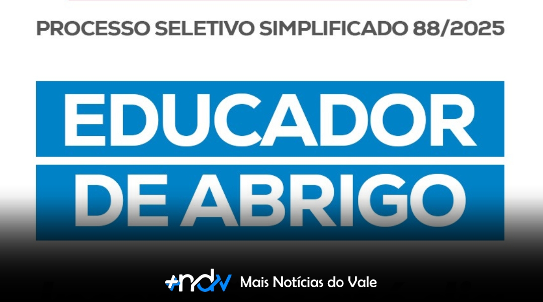 Indaial abre processo seletivo para Educador de Abrigo