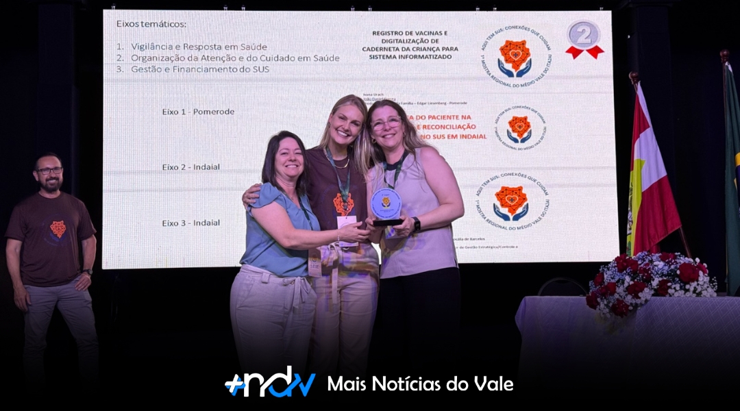 Indaial se destaca com oito trabalhos e três premiações na 1ª Mostra Aqui Tem SUS