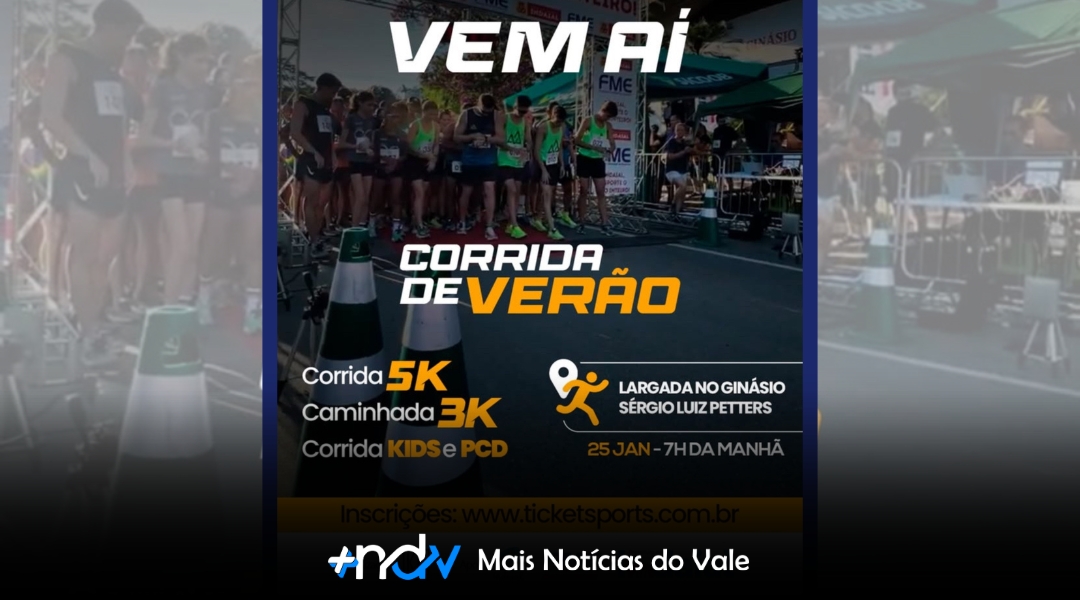 Estão abertas as inscrições para a Corrida de Verão 2026