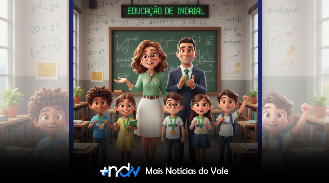 Educação de Indaial brilha novamente: alunos e professora conquistam medalhas na OBMEP