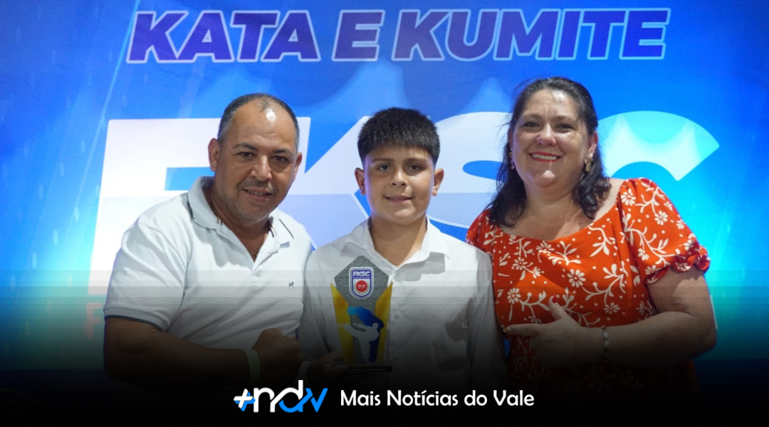 Jovem promessa de Indaial assume o topo do ranking 2025 no Kumite