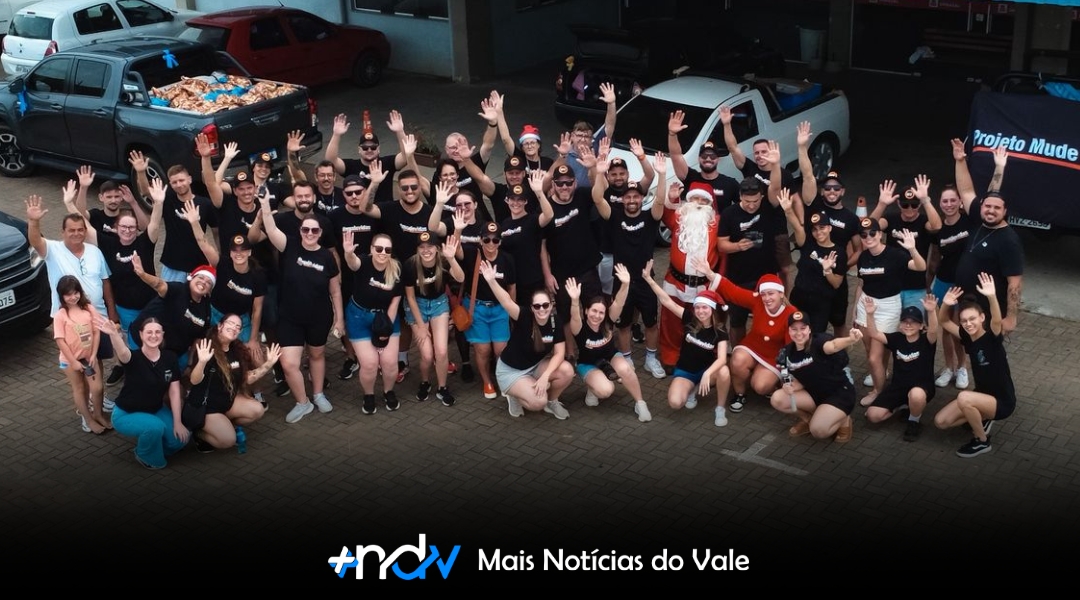 Projeto Mude Vidas transforma o Natal de milhares de crianças em Indaial