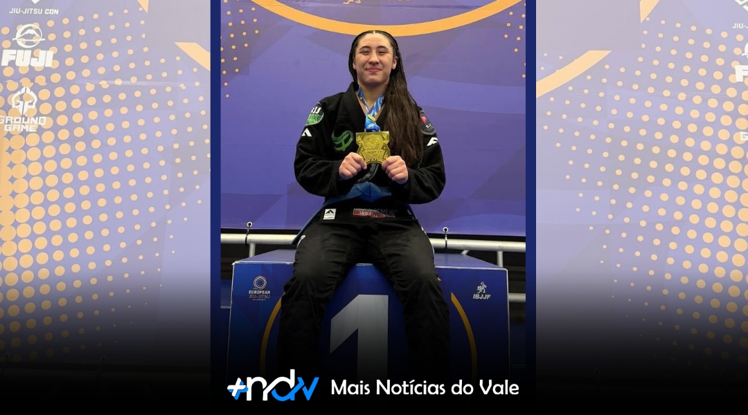 Indaial celebra título europeu de Eloá Lopes no Jiu-Jitsu em Portugal