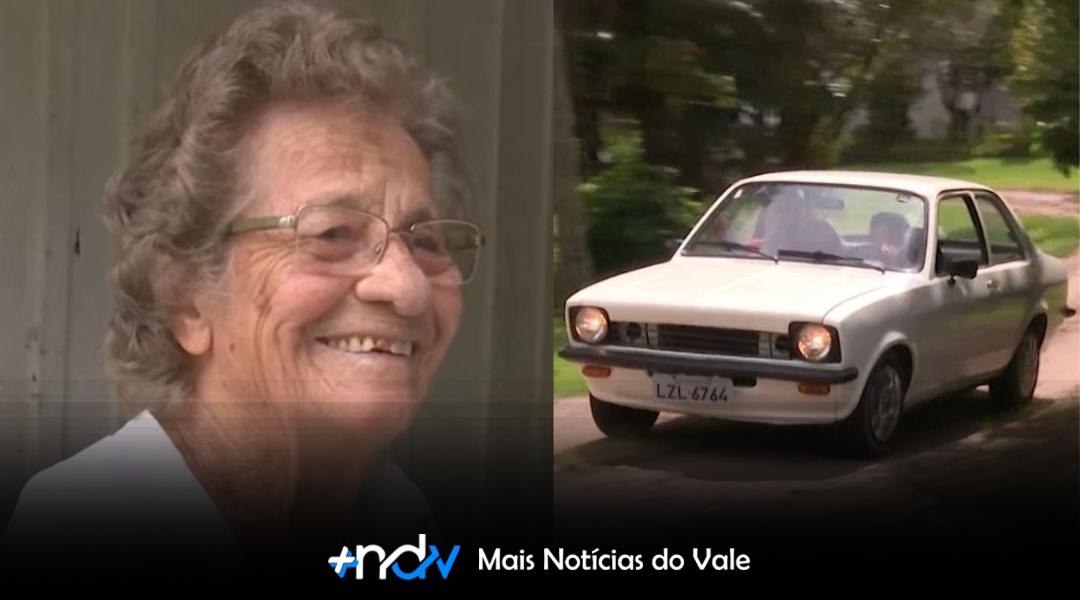 Idosa de 97 anos dirige o mesmo Chevette há 40 anos em SC