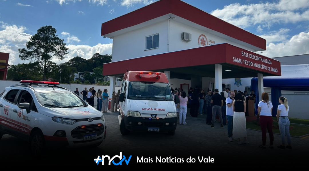 Prefeitura de Timbó entrega nova sede do Samu totalmente homologada