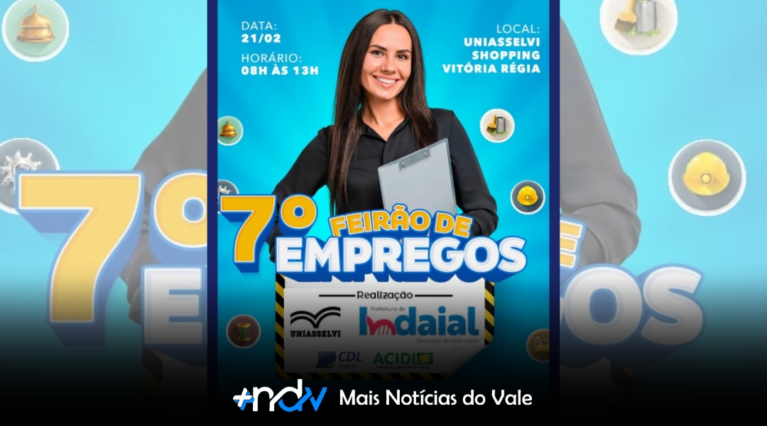 7º Feirão de Empregos de Indaial reúne vagas para jovem aprendiz e oportunidades com e sem experiência