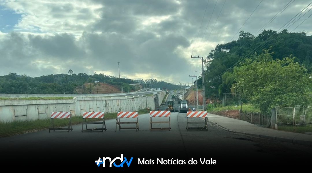 BR-470 terá bloqueios de acesso em Indaial por 45 dias