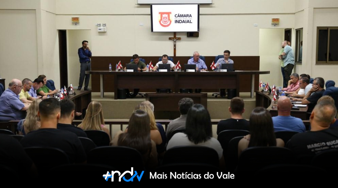 Câmara de Indaial vota projetos sobre veterinária, orçamento e parcelamento do solo
