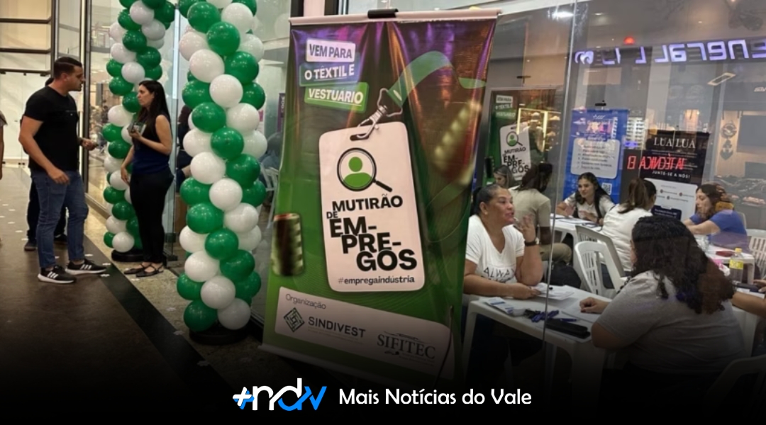 Mutirão têxtil oferece vagas neste sábado em Brusque