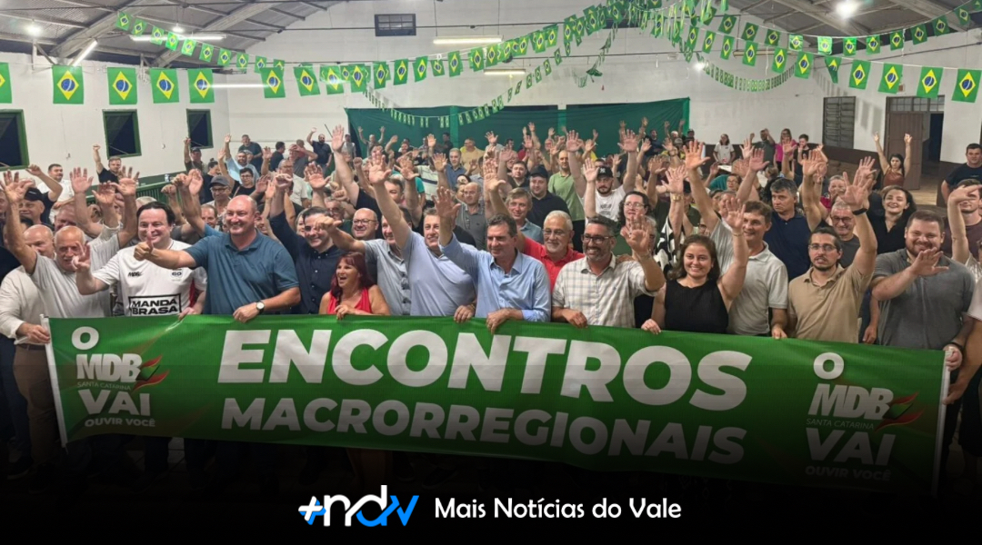 MDB cancela eventos no Vale após sinalização de aliança com PSD e União Progressista