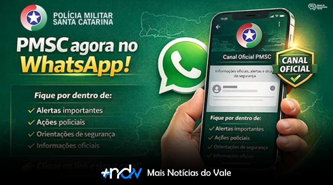 Polícia Militar de SC lança canal oficial no WhatsApp para aproximar comunidade