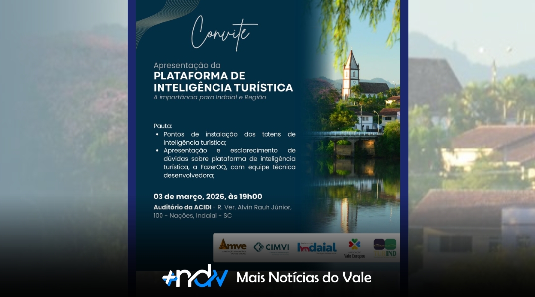 Indaial promove reunião para apresentar sistema de inteligência turística e discutir estratégias para o setor