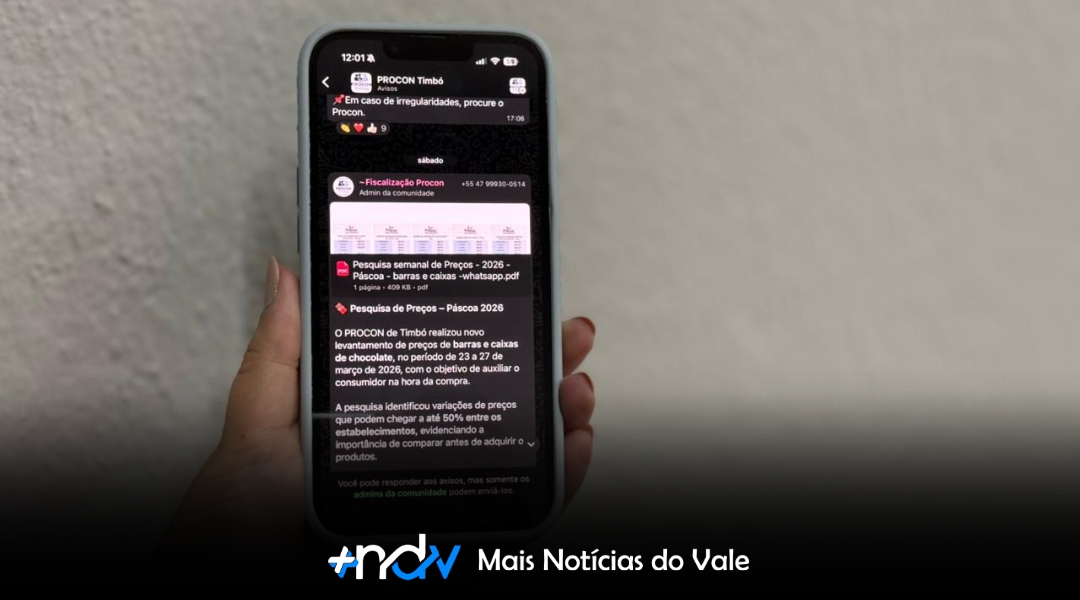 Procon de Timbó lança canal no WhatsApp para orientar consumidores