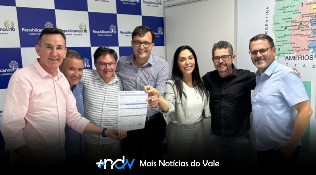 Ex-prefeito de Indaial, André Moser se filia ao Republicanos