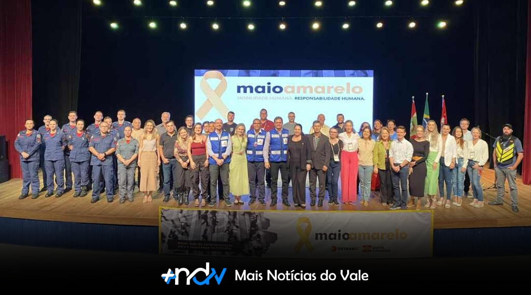 Maio Amarelo 2026 mobiliza SC com foco na segurança de pedestres
