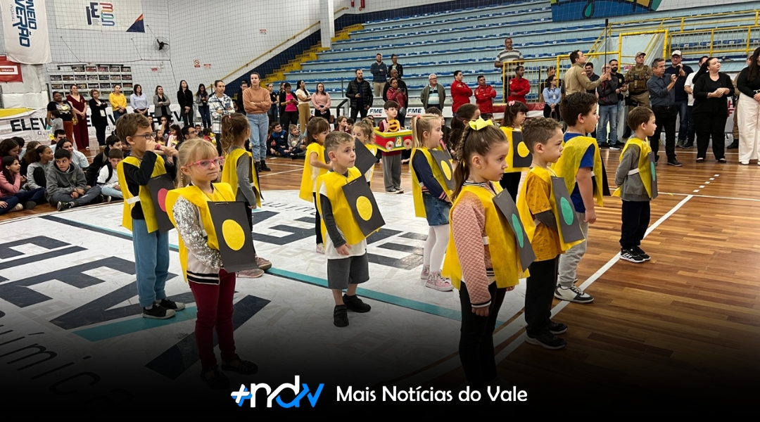 Maio Amarelo 2026 mobiliza Indaial com ações de conscientização no trânsito
